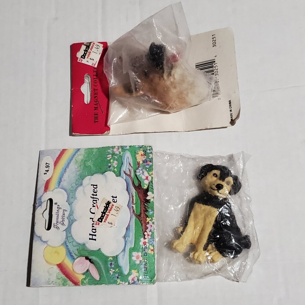 Vintage Dogs Fridge Magnet 2 Pack
